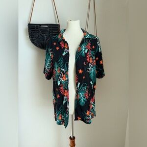 Coca Cola Button Down Shirt, Size Medium